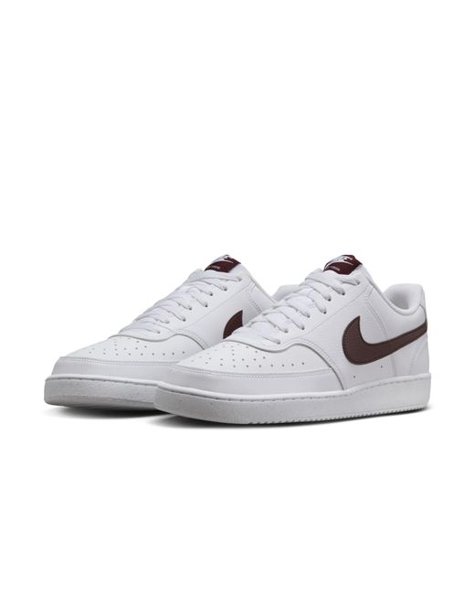 Nike White Court Vision Low Next Nature Burgundy Crush' for men