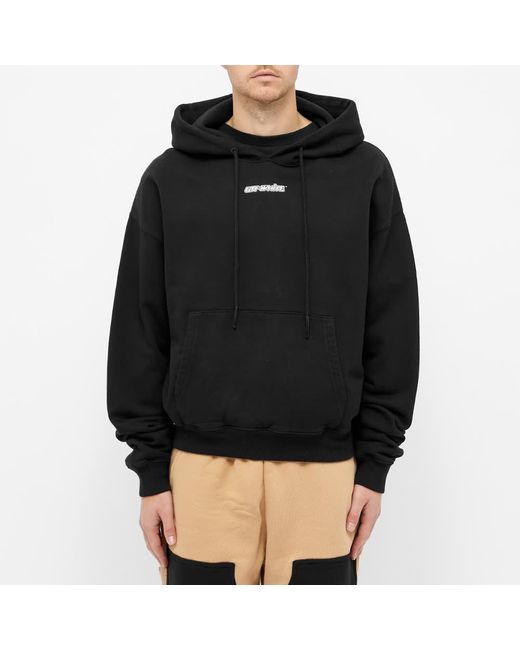 Off-White c/o Virgil Abloh Black Marker Over Hoodie for men