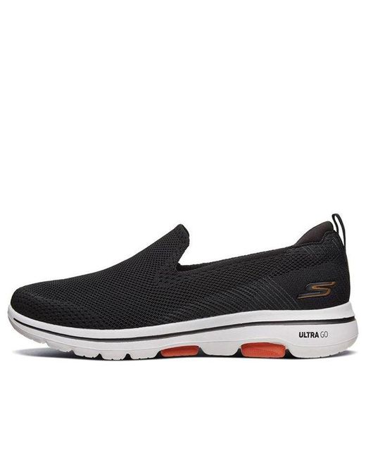 Skechers Black Go Walk 5 Low-Top Loafers for men