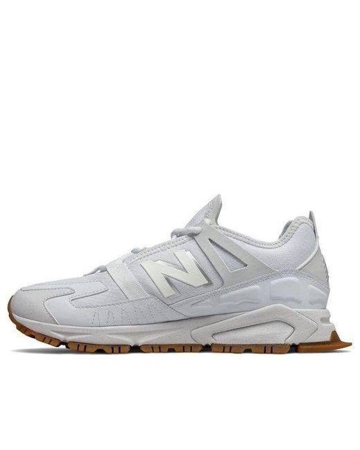 New Balance White X-Racer Gum' for men
