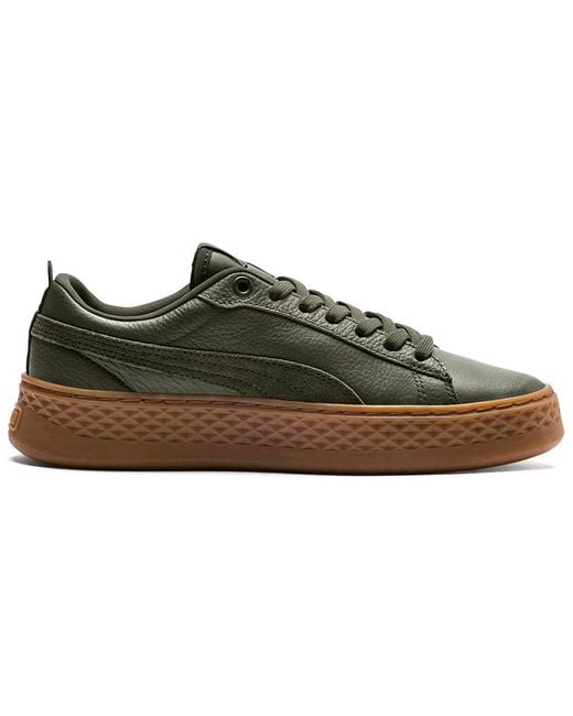 PUMA Brown (Wmns) Smash Platform Softfoam
