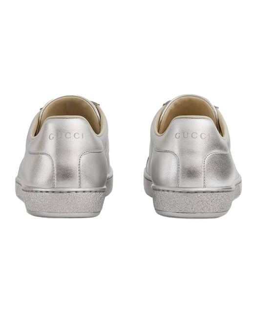 Gucci White (Wmns) Ace 'Metallic'