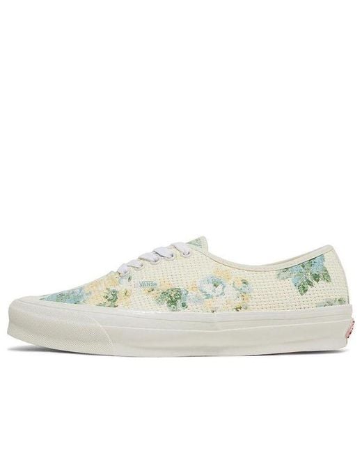 Vans White Kith X Og Authentic Lx 'Vintage Roses' for men