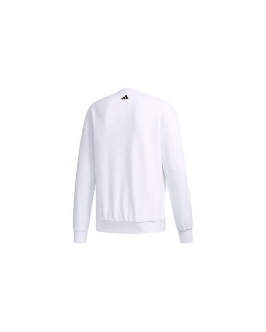 Adidas White O2 Swt Bos Casual Sports Pullover for men
