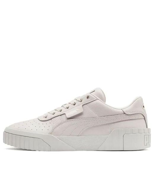 PUMA White (Wmns) Cali Emboss 'Cream Y'