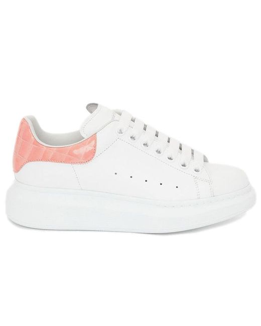 McQueen White (Wmns) Oversized Sneaker Pastel Crocodile'