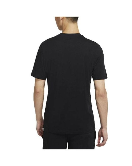 Nike Black All I Know Is Win Alphabet Printing Round Neck Short Sleeve for men