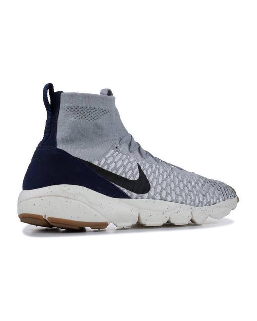 Nike Blue Air Footscape Magista Flyknit 'Wolf' for men
