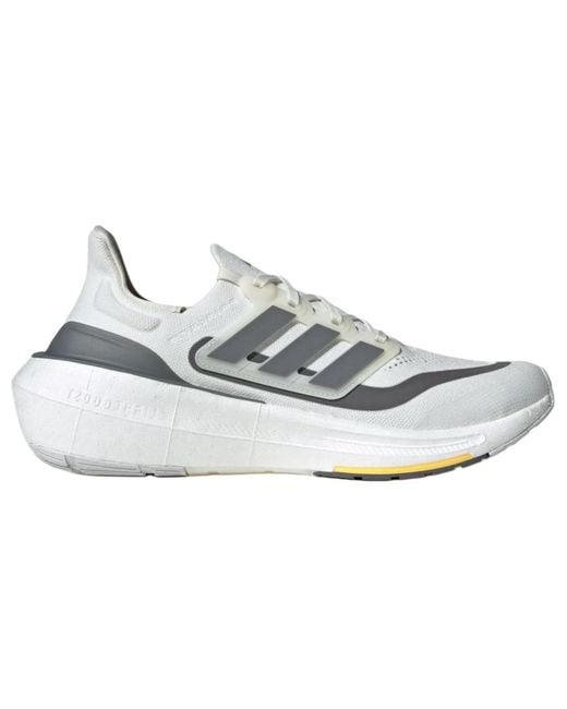 Adidas White Ultraboost Light 'Non Dyed Iron Metallic' for men