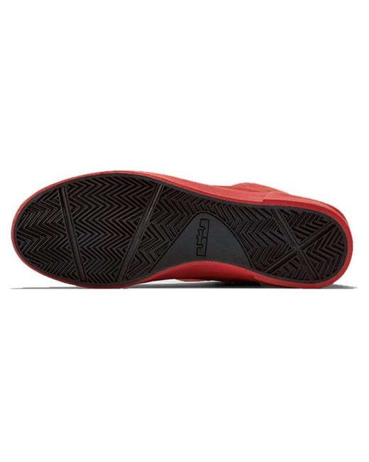 Nike Red Lebron 12 Sportswear Lifestyle Qs 'Challenge Challenge' for men