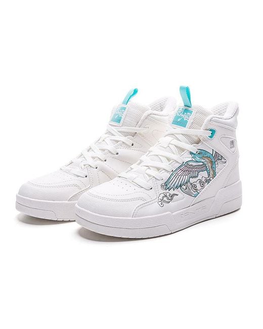 Anta White (Wmns) Fashion High-Top Casual Shoes