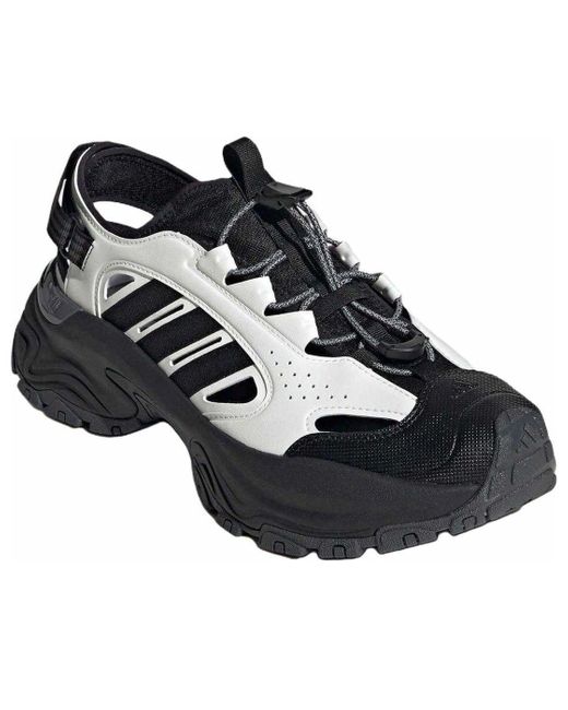 Adidas Black Sneaker Sandals 'Core Six' for men