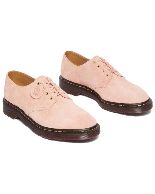 Dr. Martens Pink (Wmns) Smiths Suede Dress Shoes 'Peach'