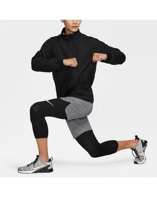 Nike Blue As M Nk Flex Hybrid Jkt Sports Stand Collar Windproof Jacket for men