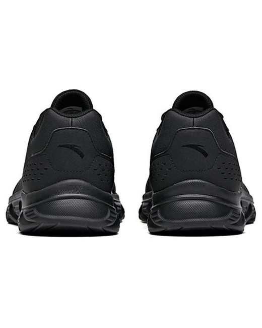 Anta Black Running Series Sneakers Leather for men