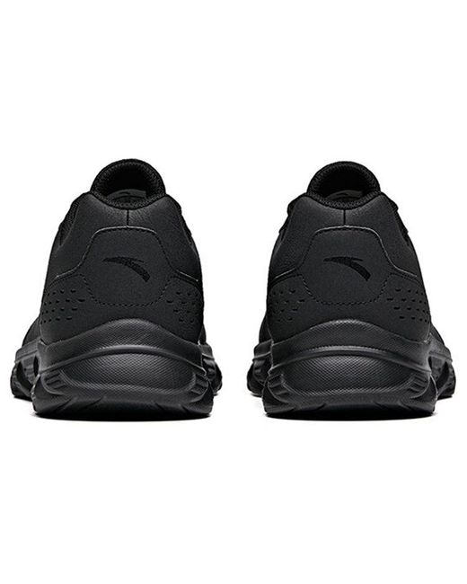 Anta Black Running Series Sneakers Leather for men