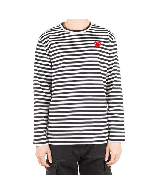 COMME DES GARÇONS PLAY Black Cdg Play Striped for men