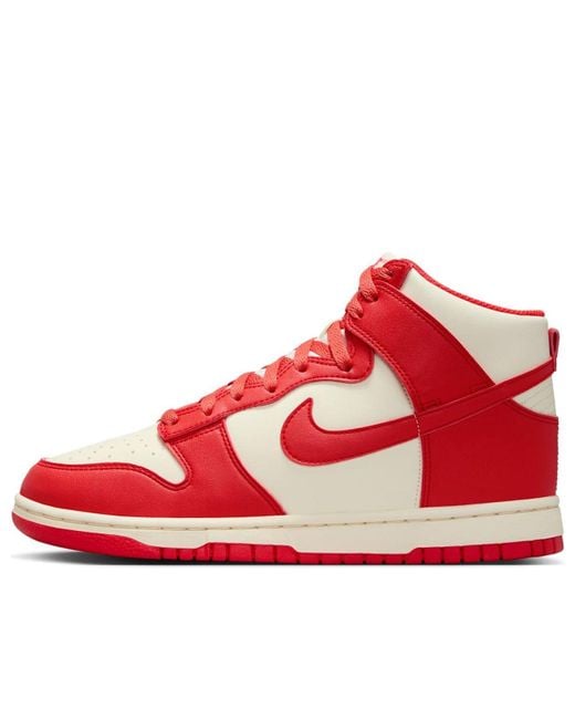 Nike Red (Wmns) Dunk High Next Nature 'Coconut Milk Light Crimson'