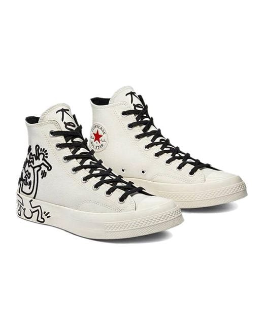 Converse White Keith Haring X Chuck Taylor All-Star 70 High Tops Egret 'Egret' for men