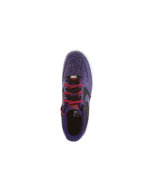 Nike Purple Air Force 1 'Crackled' for men