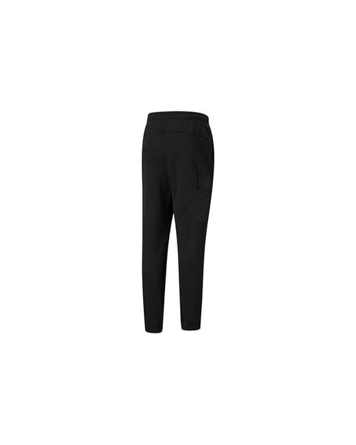 PUMA Black Winterized Cargo Pants for men