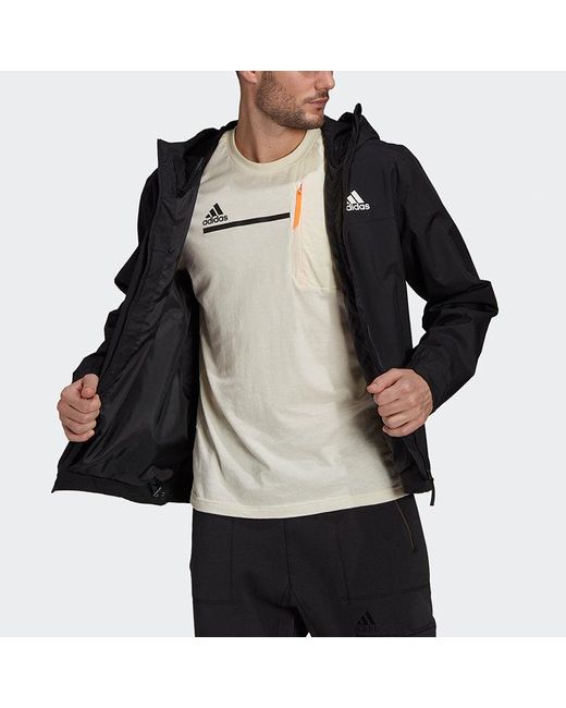 Adidas Black Performance Bsc 3-Stripes R.R. Jacket for men