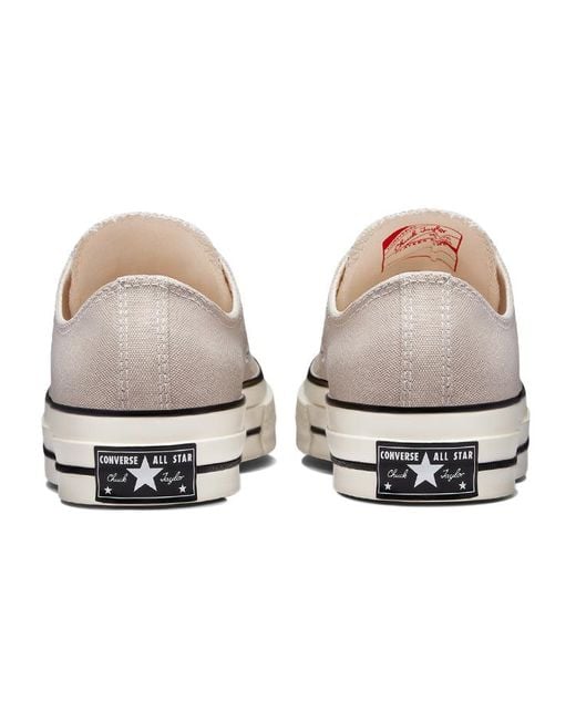 Converse White Chuck Taylor All Star 10s Low-top Canvas Shoe Beige for men