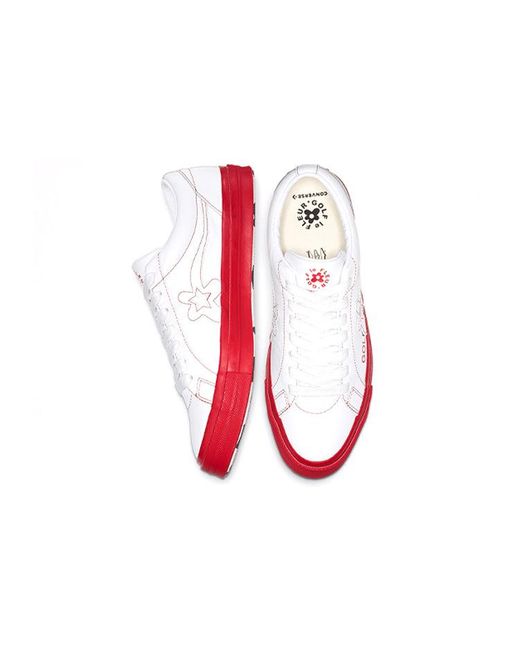 Converse White Golf Le Fleur X One Star Ox 'Racing' for men