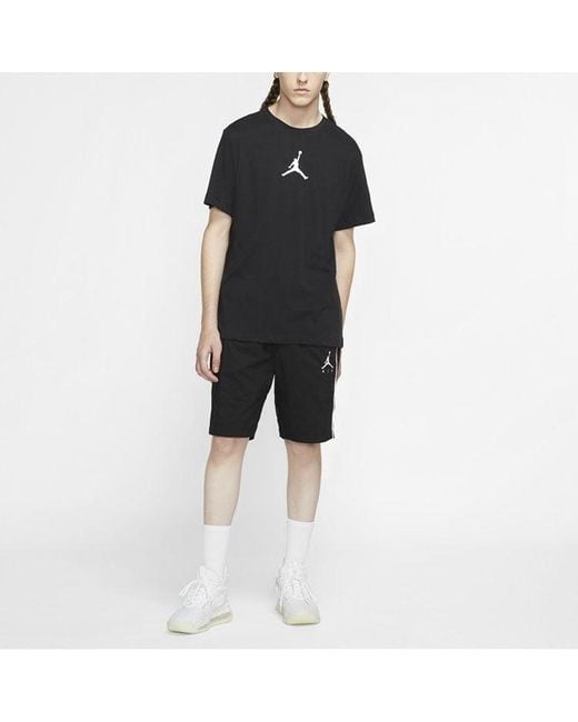 Nike Blue Jumpman Dfct Ss Crew Round-Neck Short-Sleeve Tee for men