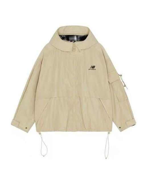 New Balance Natural (Wmns) Logo Printing Woven Hooded Track Jacket