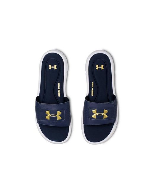 Under Armour Blue Ignite 5 Slide 'Academy' for men