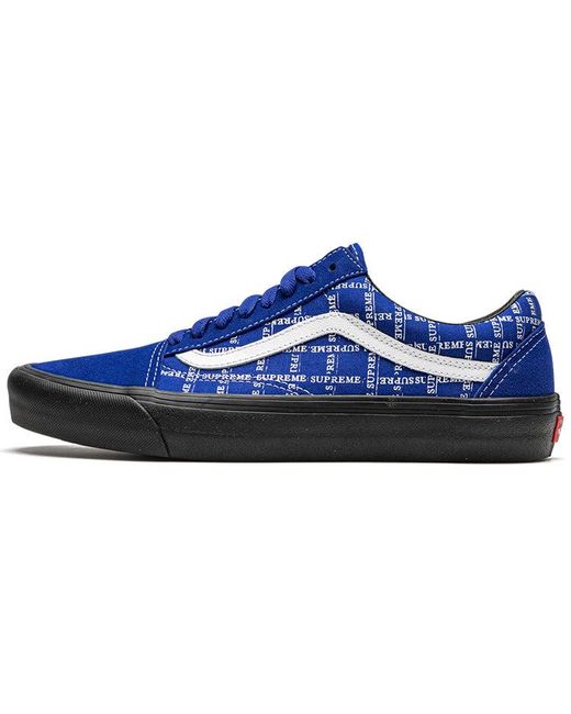 Vans Blue Old Skool Pro "Supreme for men