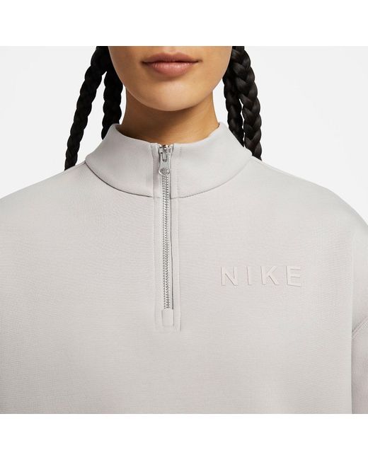 Nike Gray (Wmns) Sportswear Top 'Light Iron Ore'