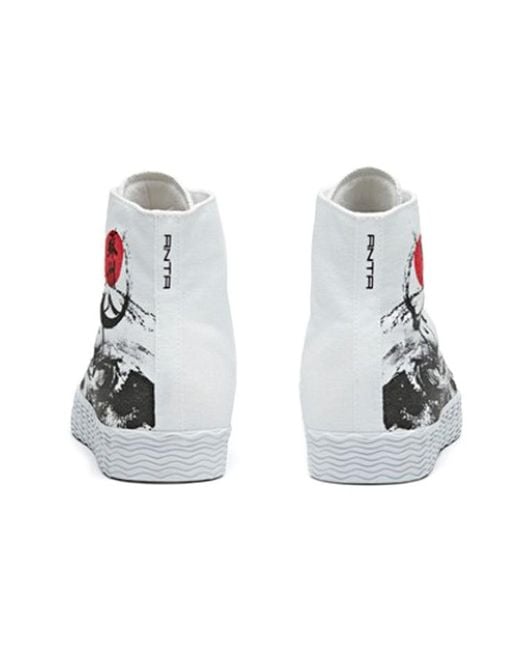 Anta White (Wmns) Life Series Sneakers Canvas High 'Suzhou'