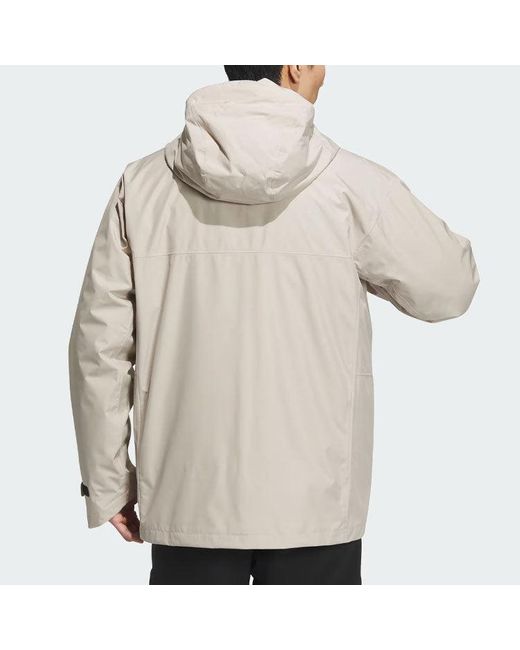 Adidas Natural Terrex 3-In-1 Rain.Rdy Parka for men