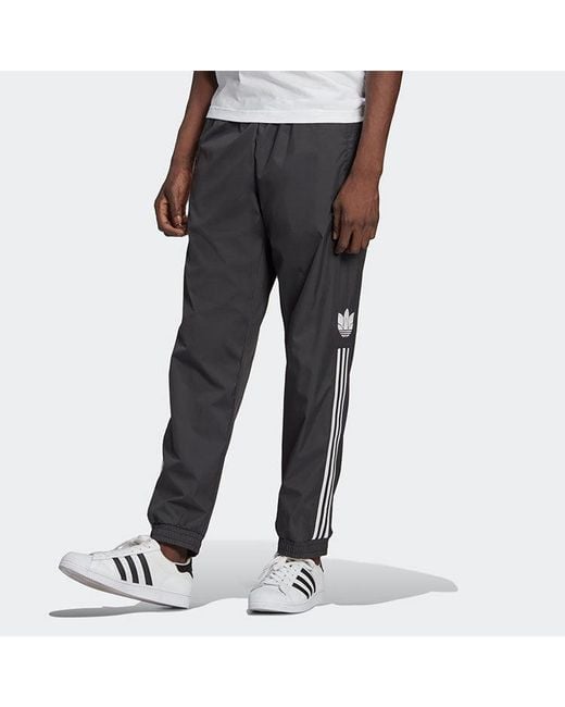 Adidas Gray Originals Adicolor 3D Classic Bundle Feet Sports Running Long Pants for men