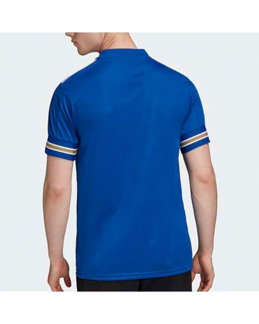 Adidas Blue Home Fan Edition Short Sleeve T-Shirt for men
