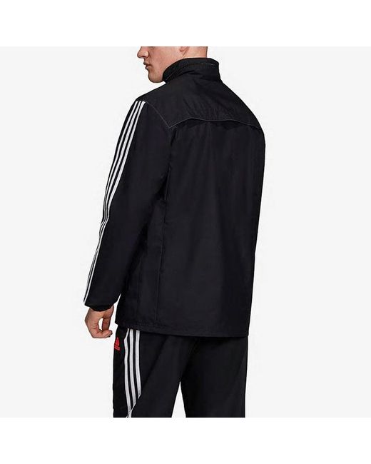 Adidas Black Juve Aw Jkt Soccer/Football Juventus Woven Jacket for men