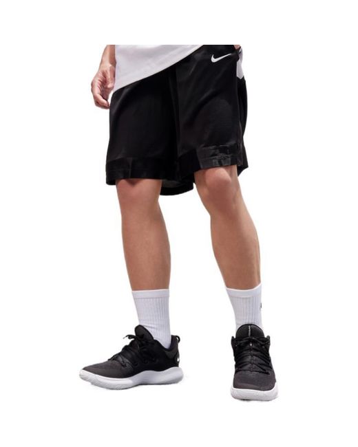 Nike Black Side Colorblock Loose Casual Shorts for men