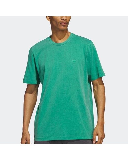 Adidas Green Originals Featherweight Shmoofoil T-Shirt 'Semi Court' for men