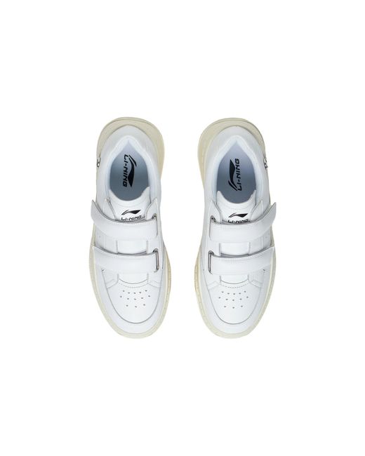 Li-ning White (Wmns) Casual Blank Sneakers