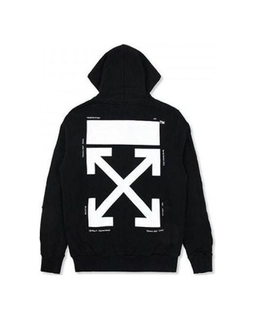 Off-White c/o Virgil Abloh Black Medal Back Arrows Sketch Cotton Zipper Normal Fit for men