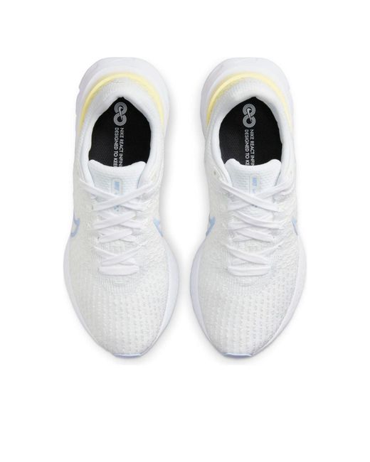 Nike White (Wmns) React Infinity Run Flyknit 3 Light Marine'