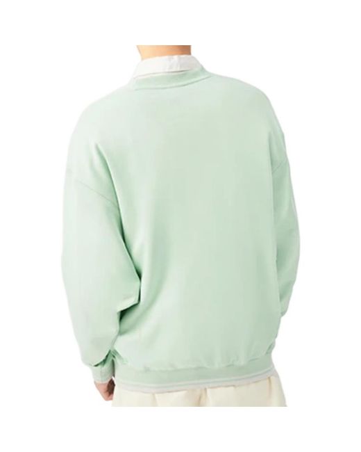 Li-ning Green Stylish Loose Round Neck Pullover 'Light' for men