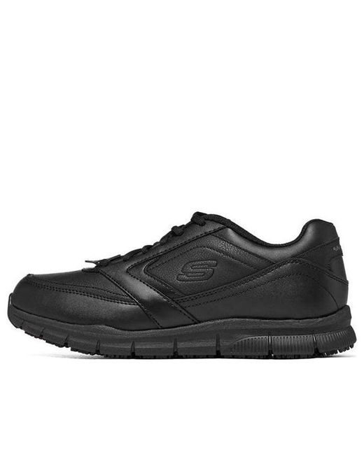 Skechers Black Work Nampa Slip Resistant Shoes for men
