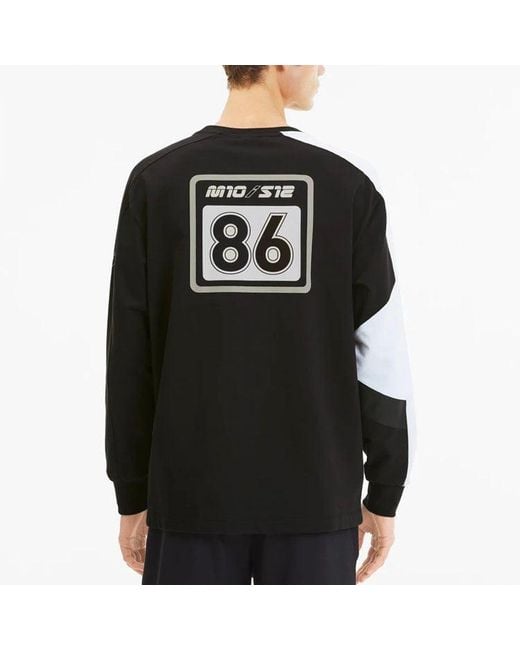 PUMA Blue X Bmw Crossover Racing Series Casual Sports Pullover Round Neck for men