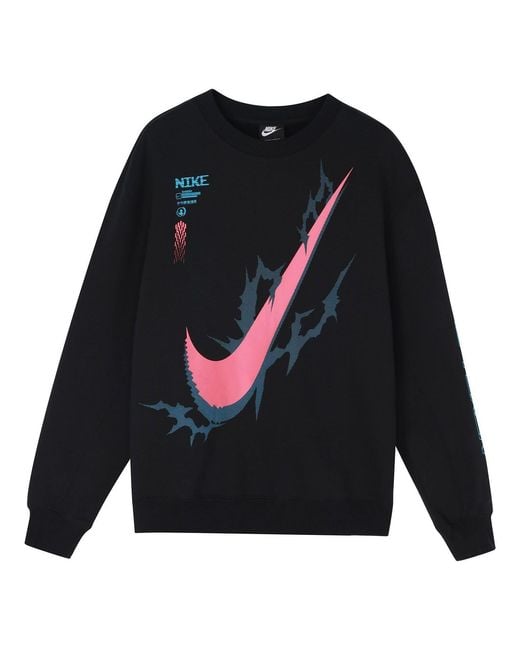 Nike Blue X Lpl Crossover Casual Sports Round Neck Pullover Knit for men