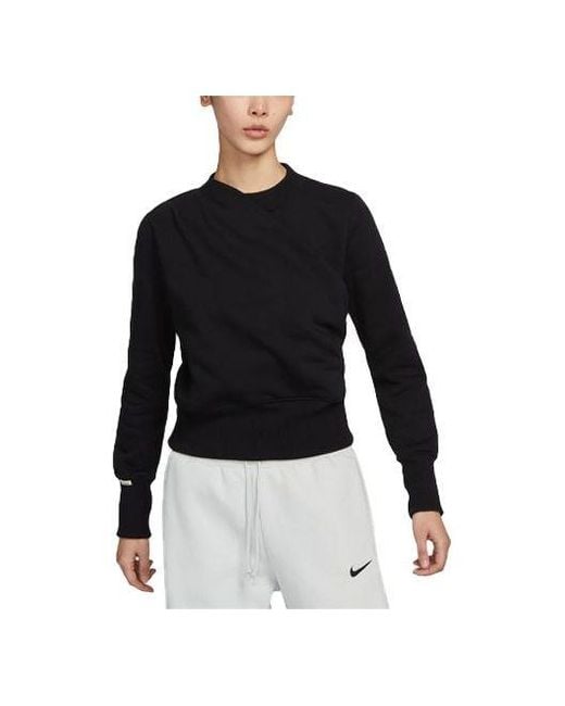 Nike Black (Wmns) Round Neck Casual Sports Sweatshirt