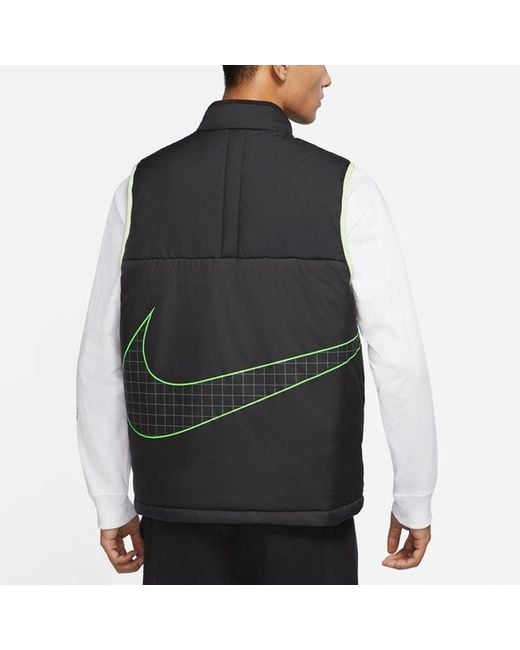 Nike Blue Back Large Logo Stay Warm Casual Sleeveless Vest for men
