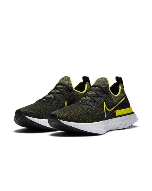 Nike Yellow React Infinity Run Flyknit 'Sonic' for men